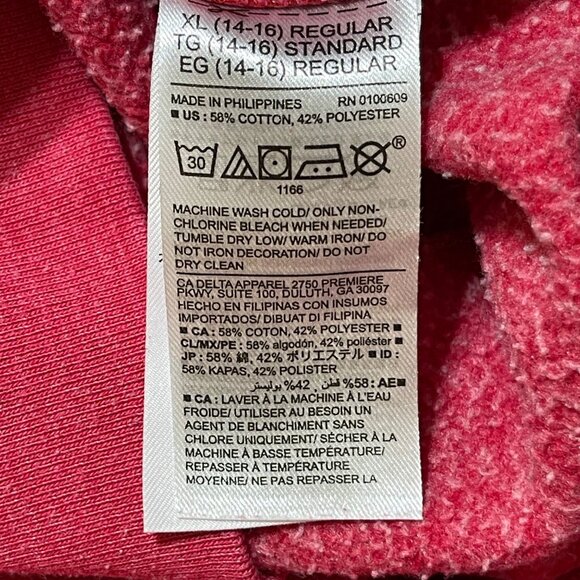 NBA Chicago Bulls Hoodie Sweatshirt Boy's XL Red (READ) - Picture 7 of 7